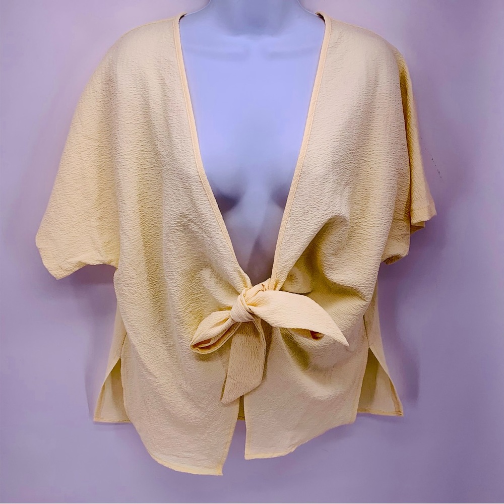 4TH & RECKLESS Breeze Oversized Tie Front Beach Set Womens Size S/M - Picture 4 of 10